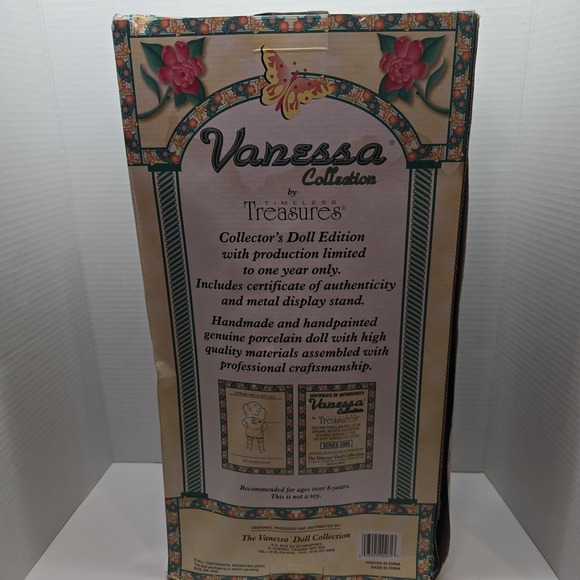 Vtg New 05‎ Limited Edition Vanessa Collection Timeless Treasures Porcelain Doll